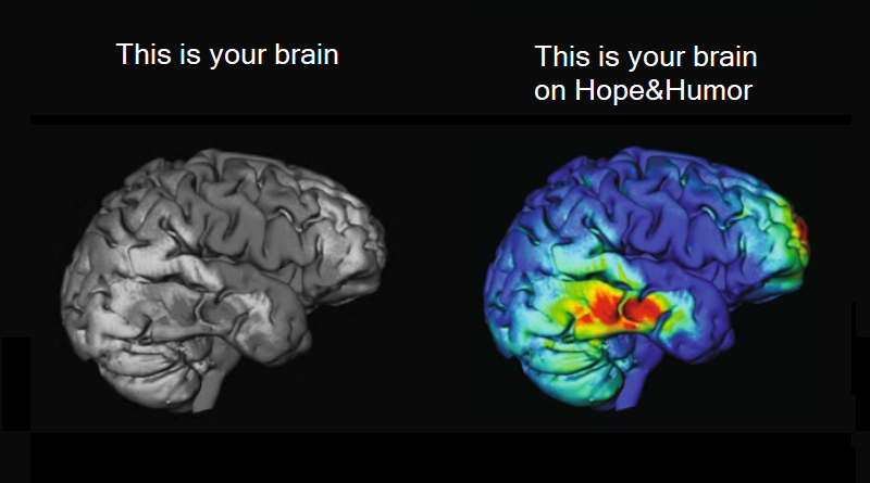 This is your brain on hope and humor